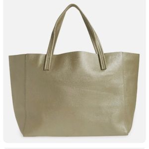 Kurt Geiger Violet XL Slouchy Tote in Champagne